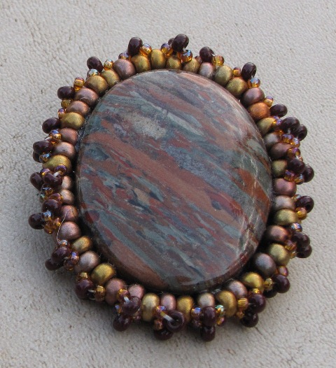 Jasper Beaded Necklace Pendant